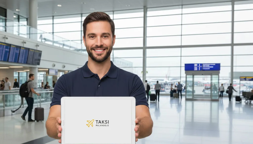 Pasitinkame oro uosto viduje Palangos oro uosto taksi